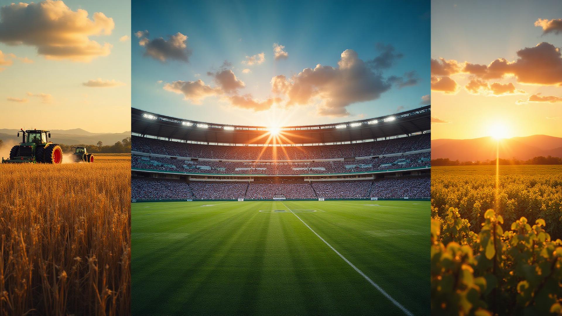 Special interest tours USA showcasing agricultural fields, sports stadiums, photography landscapes, and culinary experiences for international groups